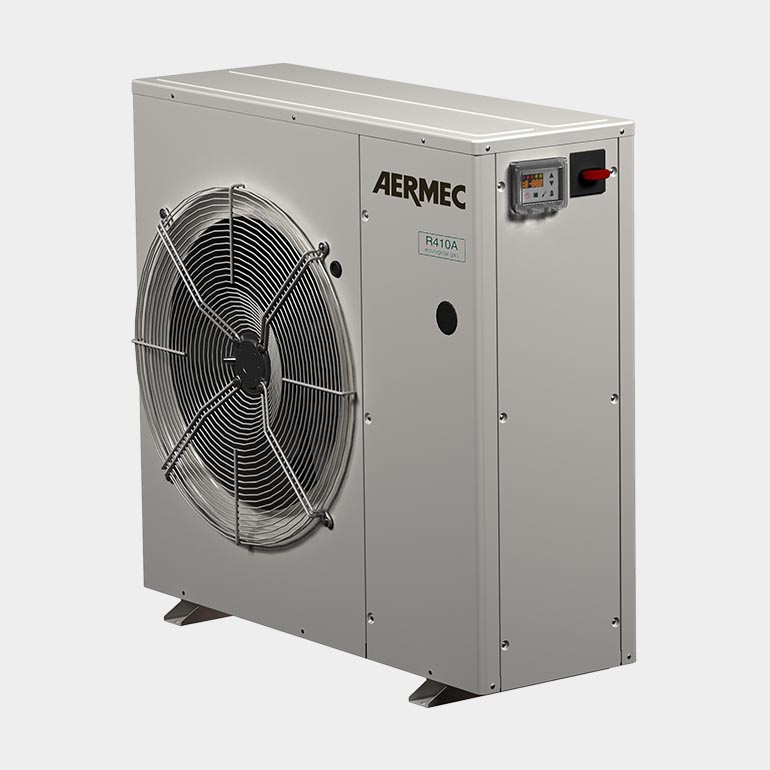 Air-cooled chillers and heat pumps
