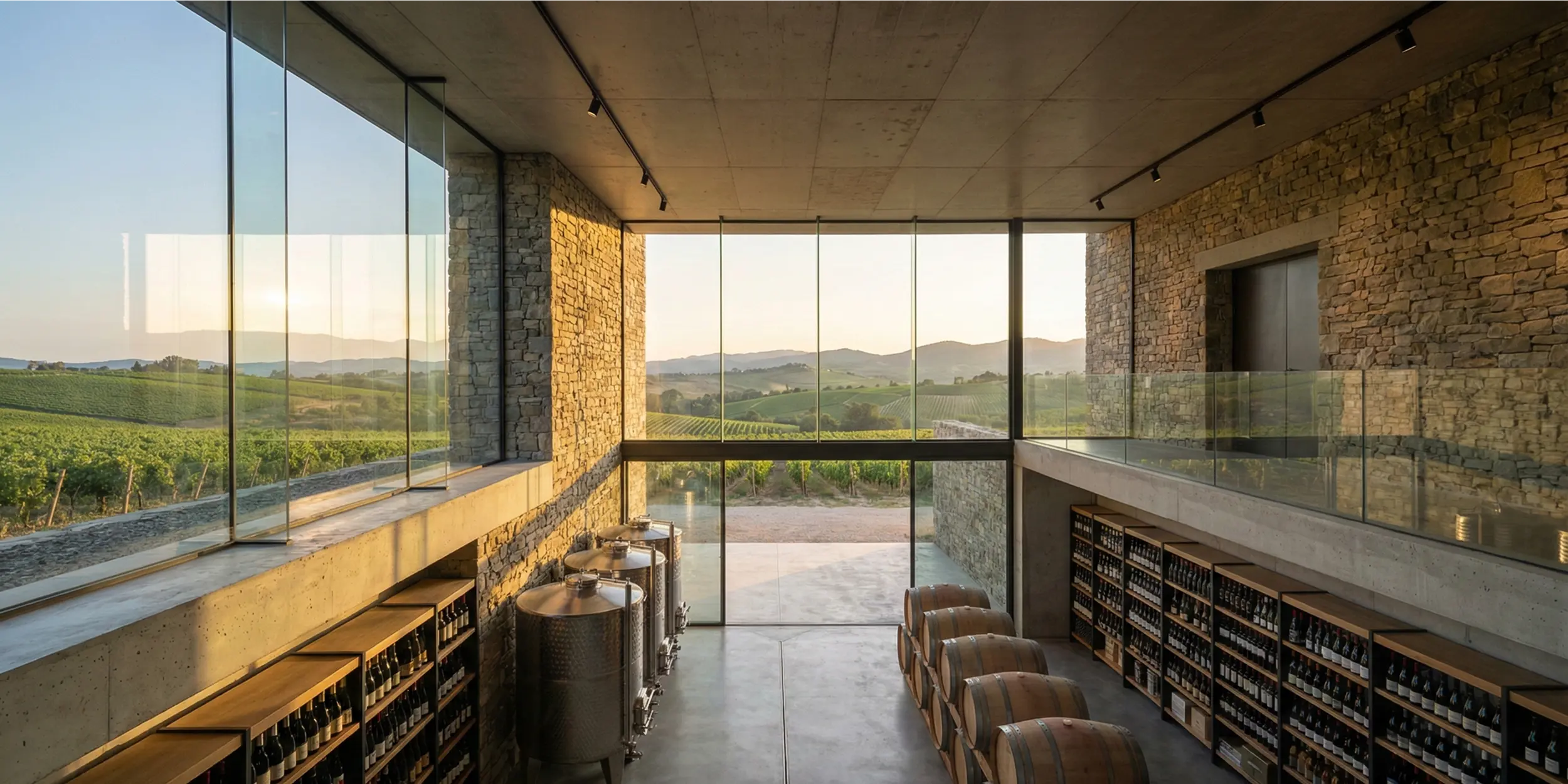 Aermec prodotti per settore alimentare, cantina di vino