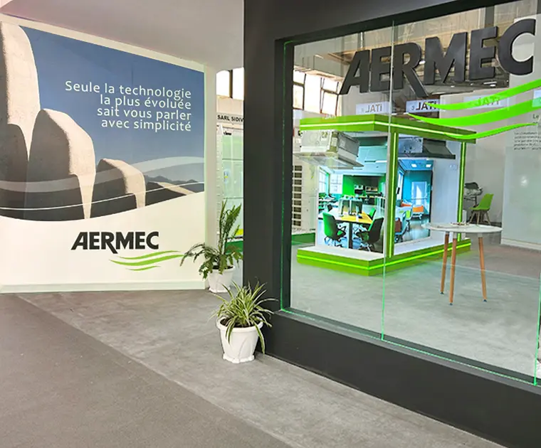Stand Aermec alla fiera  Batimatec