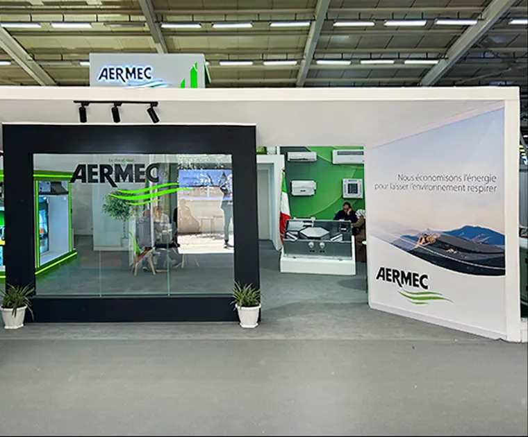 Stand Aermec alla fiera Batimatec