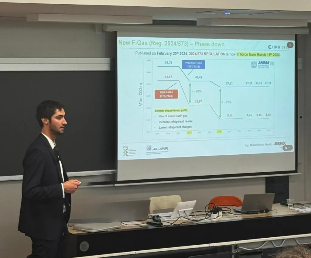 Aermec al Congresso CLIMA 2025 dove trattano temi come innovazione e sostenibilità nel settore HVACH
