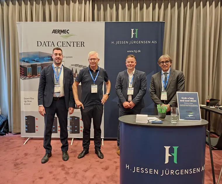 Personale Aermec allo stand durante l'evento Data Center Forum di Copenaghen