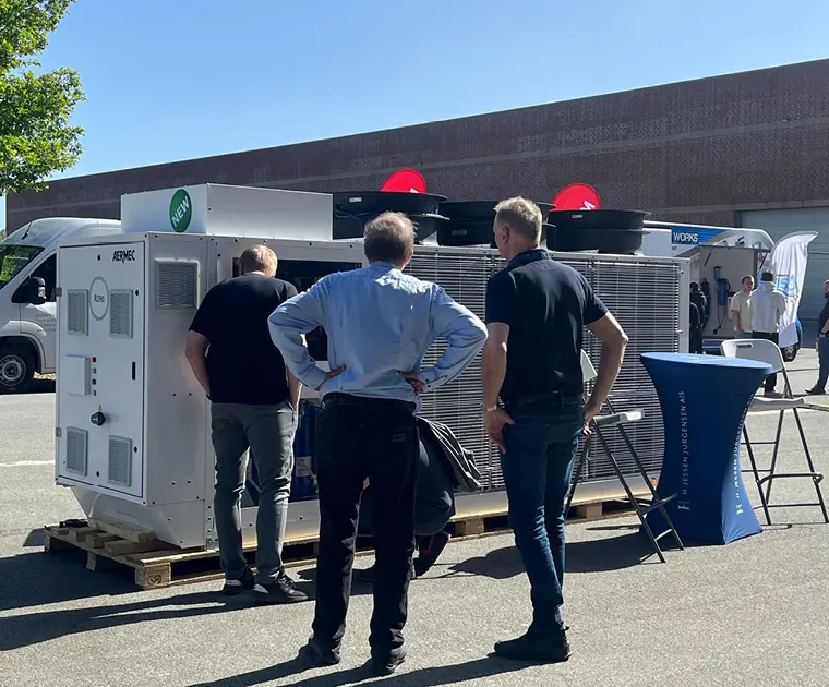 Prodotto Aermec esposto al alla  fiera VVS'25  di Odense con soluzioni innovative
